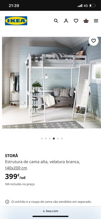 Cama Suspensa! 3 meses de uso