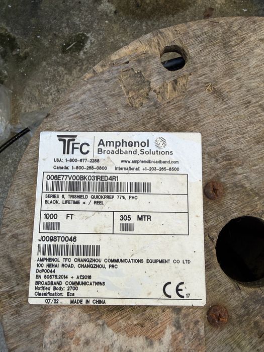 bobines de cabo coaxial profissional