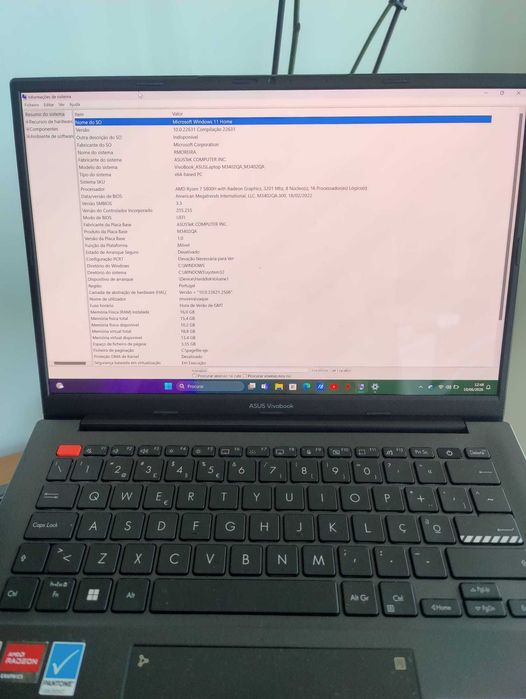 ASUS Vivobook S 14 OLED (M3402QA) | Ryzen 7 | 16GB RAM | 1TB SSD | Como Novo