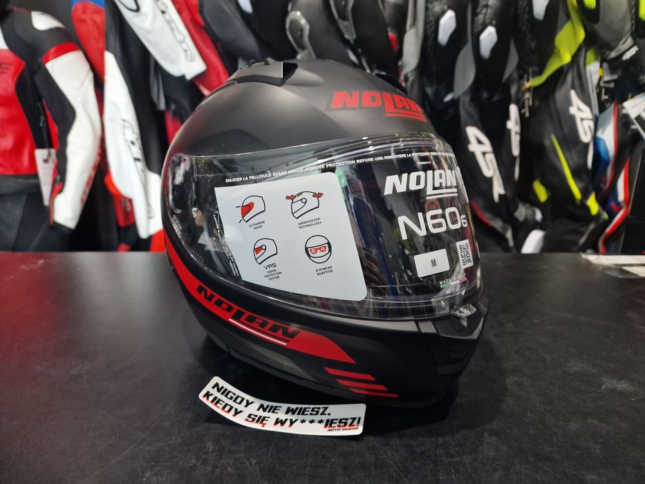 Kask NOLAN N60-6 SPORT OUTSET MATT BLACK (RED) 'M 'L !Sklep! Promocja!