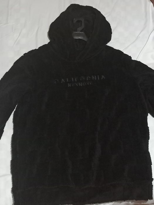 Чоловічий флісовий світшот з кліттинною тестурою