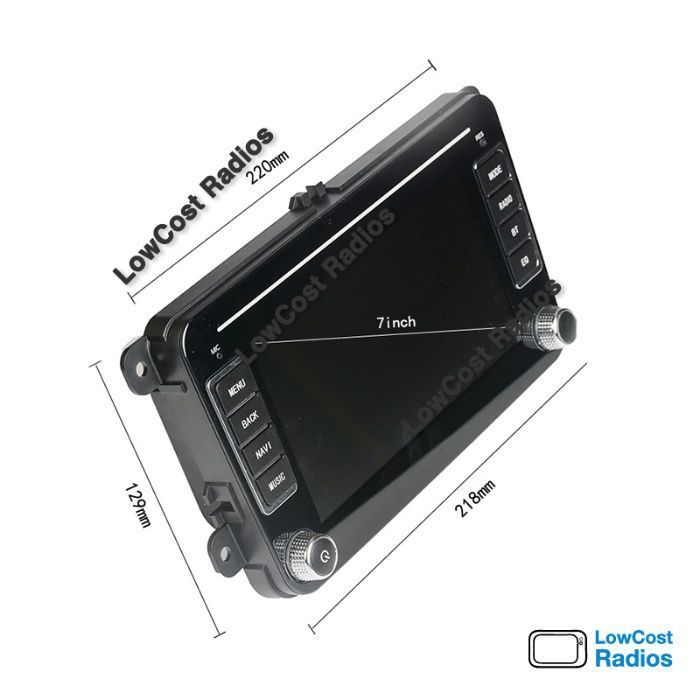 Rádio GPS 7" ANDROID -VW Golf 5 e 6, VW Polo, VW Passat | Skoda | Seat