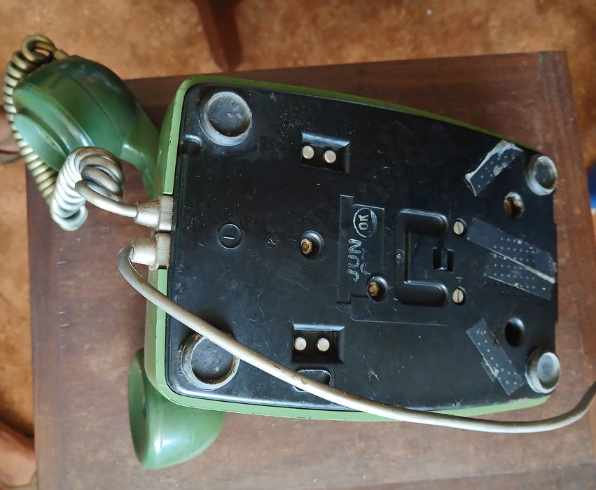 Telefone vintage de Teclas, verde
