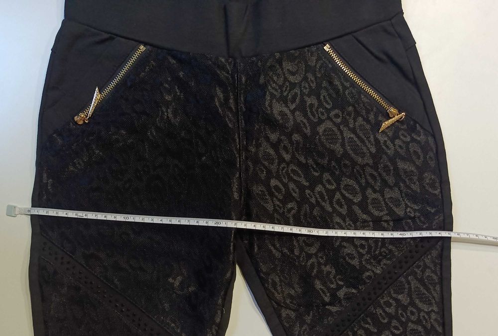 Eleganckie spodnie, getry czarne 29 M.Sara