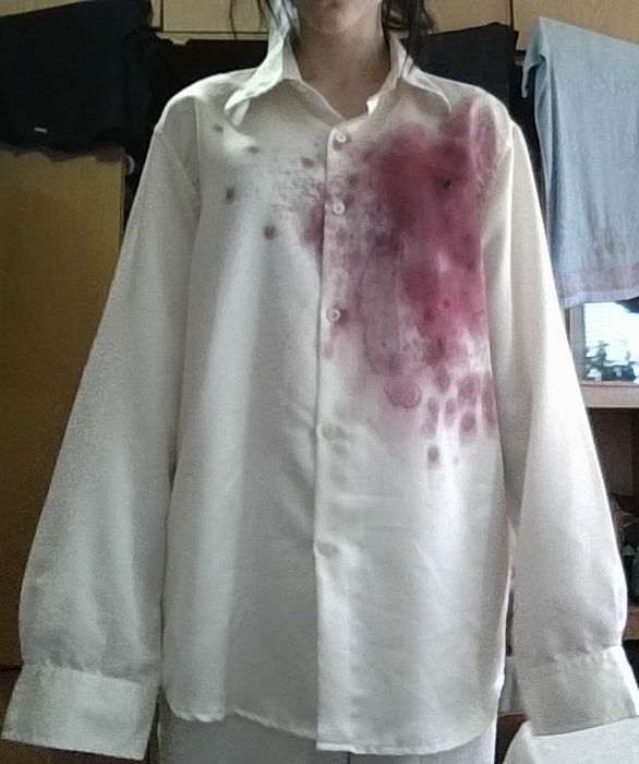 bloody custom shirt ручная работа
