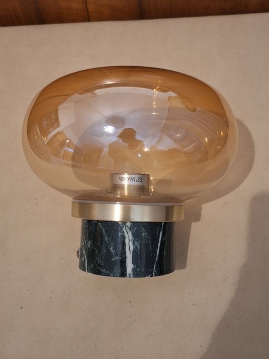 Lampa sufitowa kula, marmur