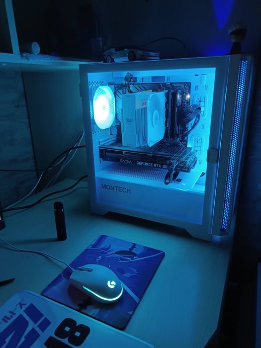 Игровой ПК на Ryzen 5 5600 RTX 3070 и Монитор MSI G2412