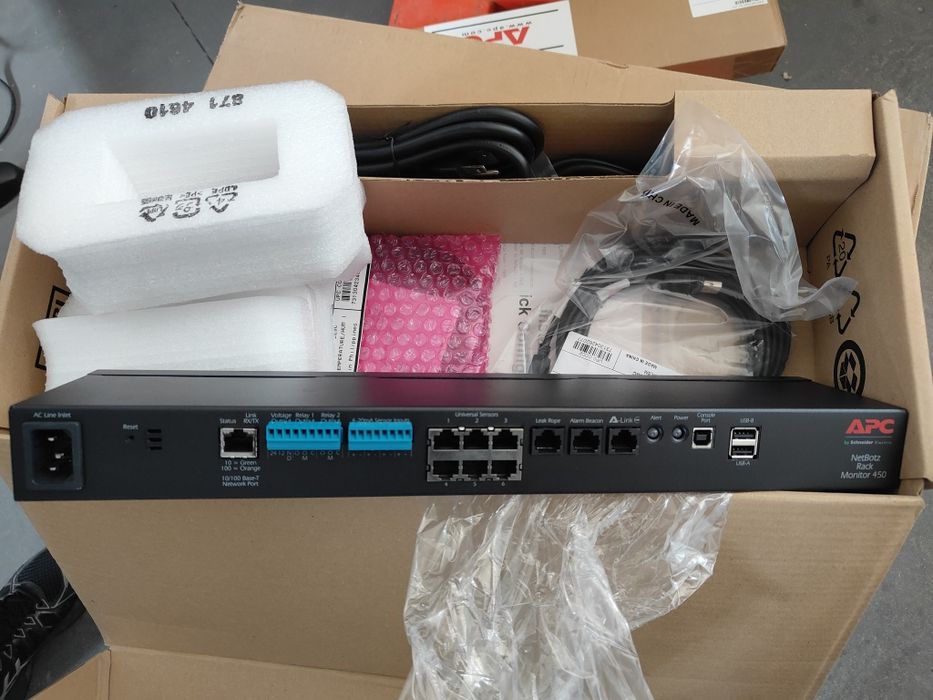 Apc NETbotz rockmonitor 450 novo a estrear