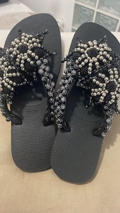 Chinelas trabalhadas varios modelos