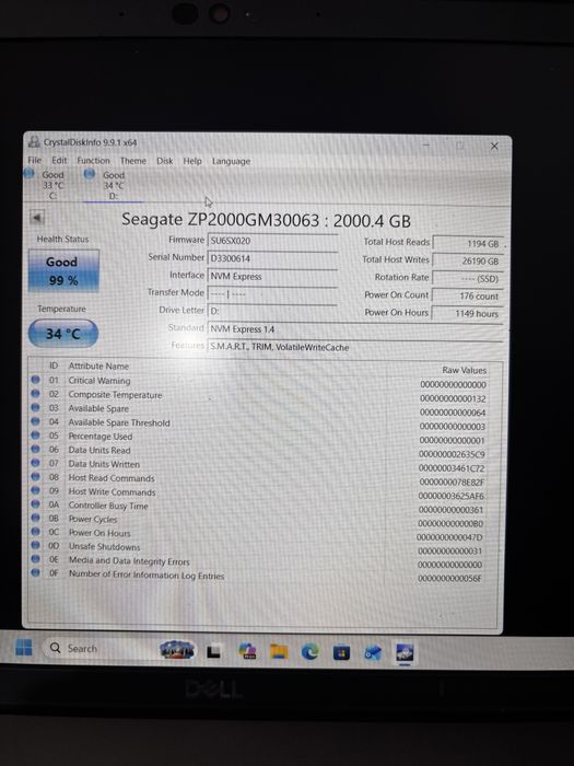 SSD NVME диск  2TB Seagate Firecuda 530R V-NAND Samsung 990 EVO PM9A1 2ТБ PM9A1a 1TB PM9C1