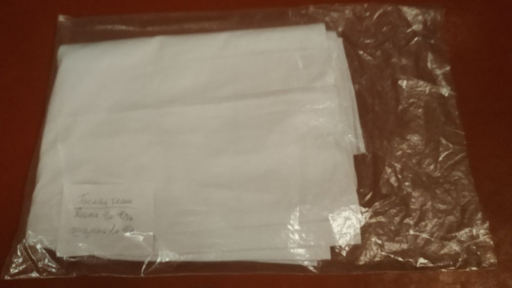 Ткань белая 110 Х 140 и 140 Х 440 см