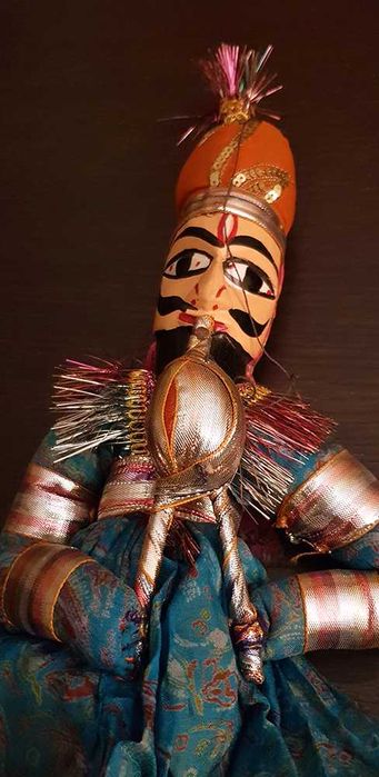 Par de bonecos tradicionais do Rajasthan - casal