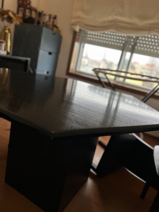 Mesa preta extensivel