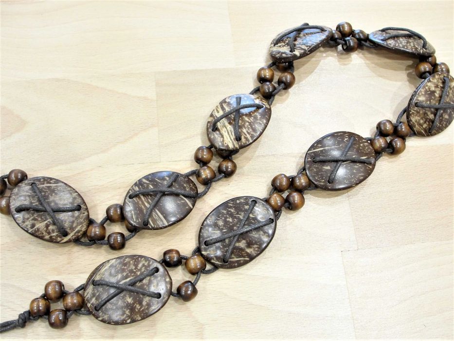 Pasek damski  kokosowy