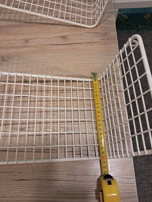 Półka ikea metalowa biała