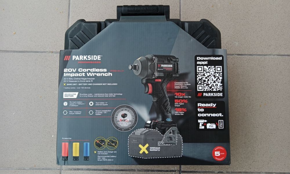 Klucz udarowy do kół firmy Parkside Performance PPDSSA 20-Li A1