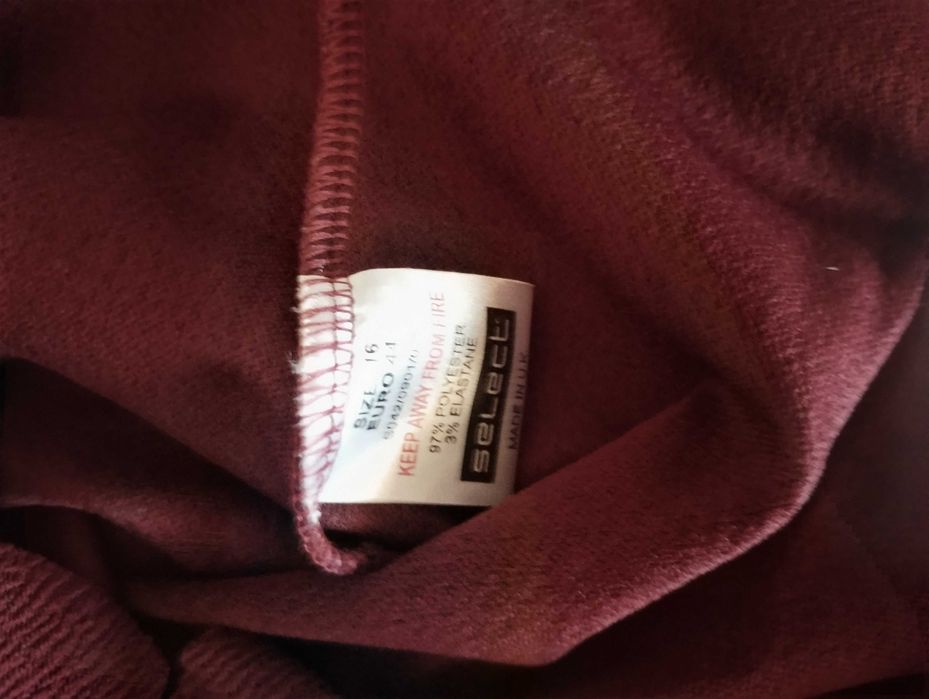 Fioletowa spódnica spódniczka dopasowana xl XXL