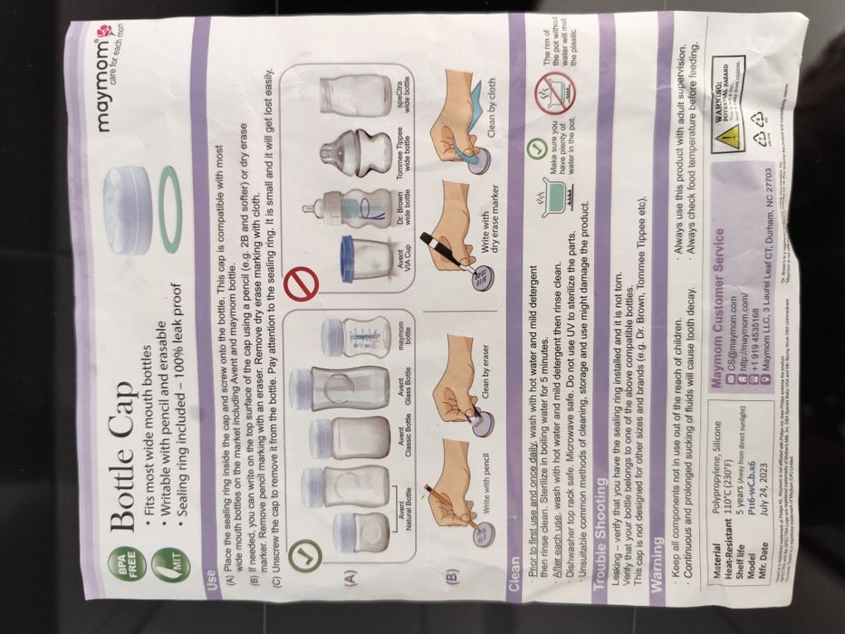 Tampas para biberão compatível Philips Avent Natural