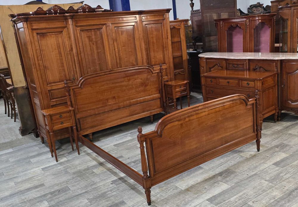 Unikatowy Komplet Mebli Do Sypialni / Szafa / Łóżko / Szafki / Komoda