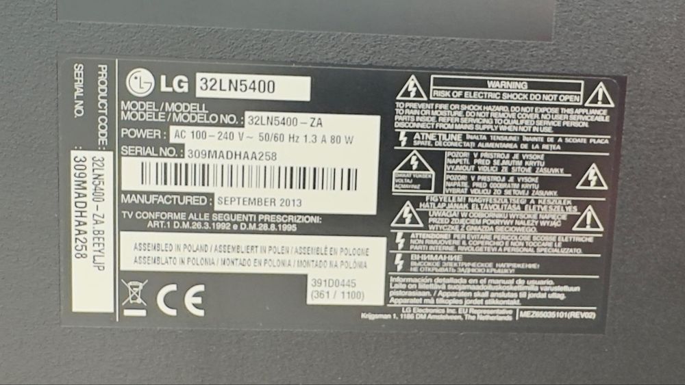 Telewizor LG 32” LED 100HZ Full HD