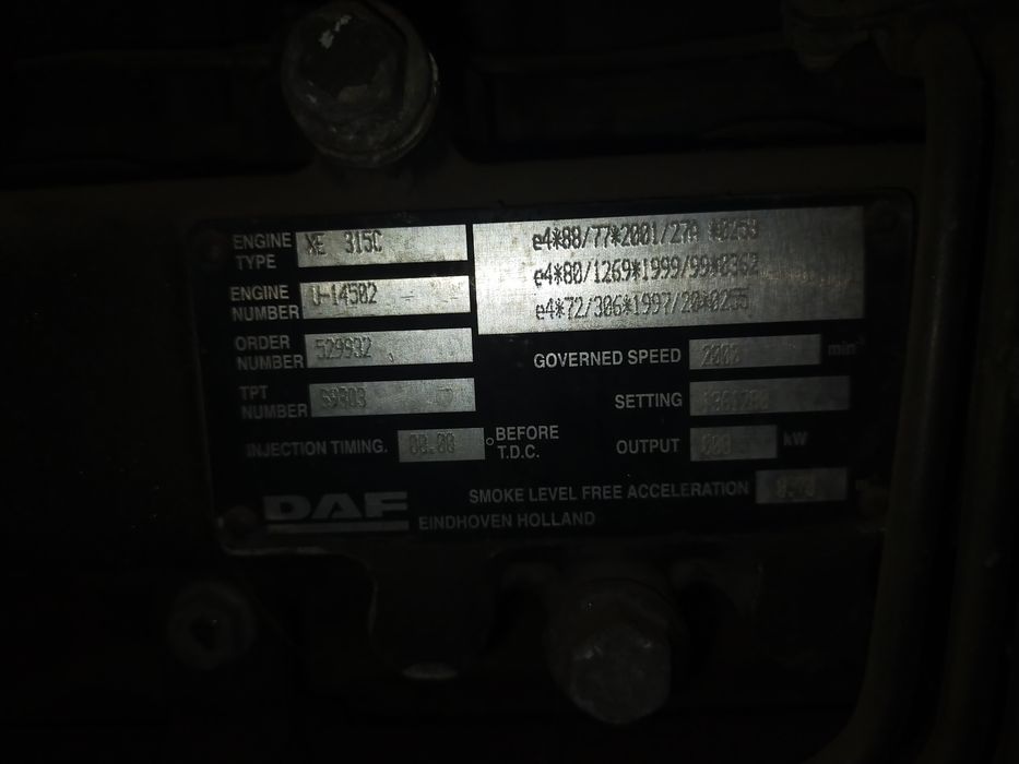 Двигатель ДАФ евро 2 после кап ремонта