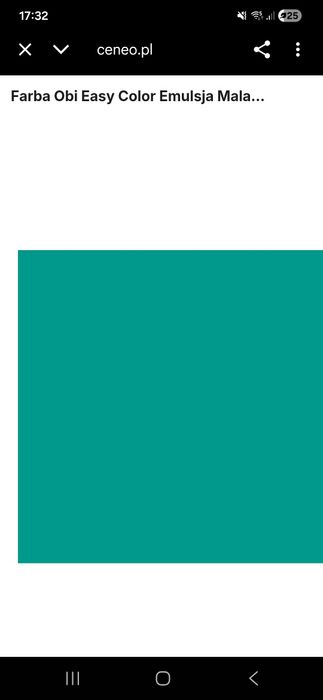 Matowa FARBA Emulsyjna 2,5l OBI kolor Malachit Emulsja ścienna -1 SZT.