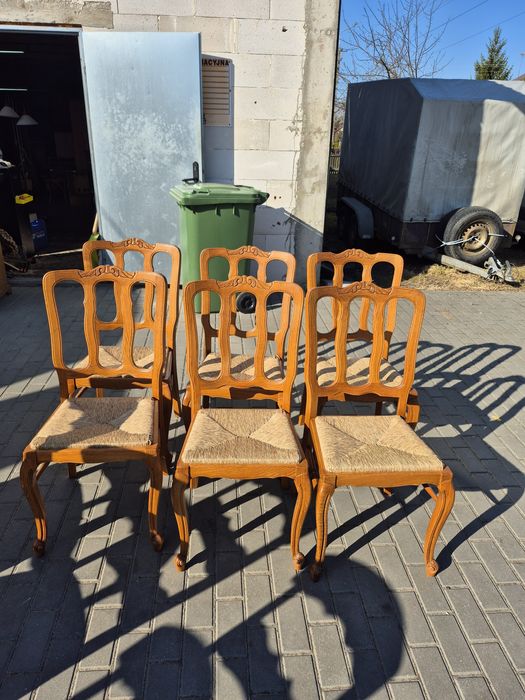 Komplet 6 krzeseł w stylu Ludwikowskim