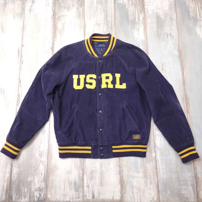 Polo Ralph Lauren Varsity Corduroy Kurtka Męska Sztruksowa Bomberka