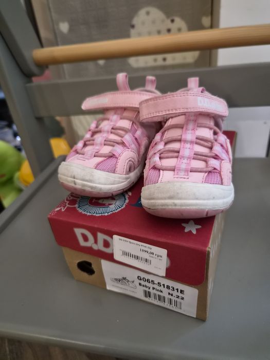 Босоніжки рожеві dd step 22р (14см)  quick dry