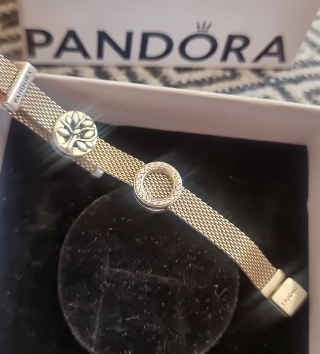 Bransoletka z 3 charmsami Pandora reflexions srebro