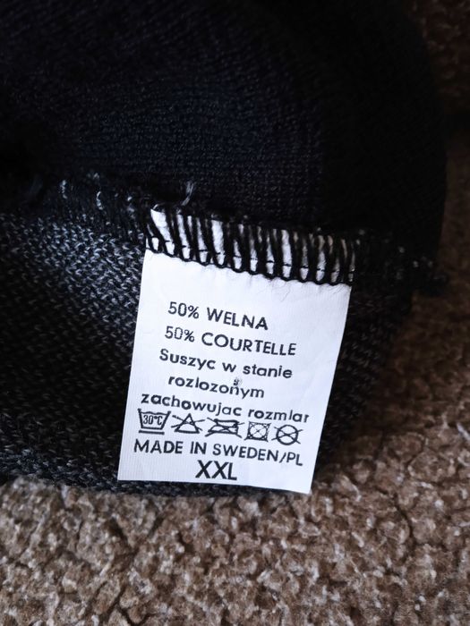 Sweter męski czarno-szary KINGS rozmiar XXL Nowy