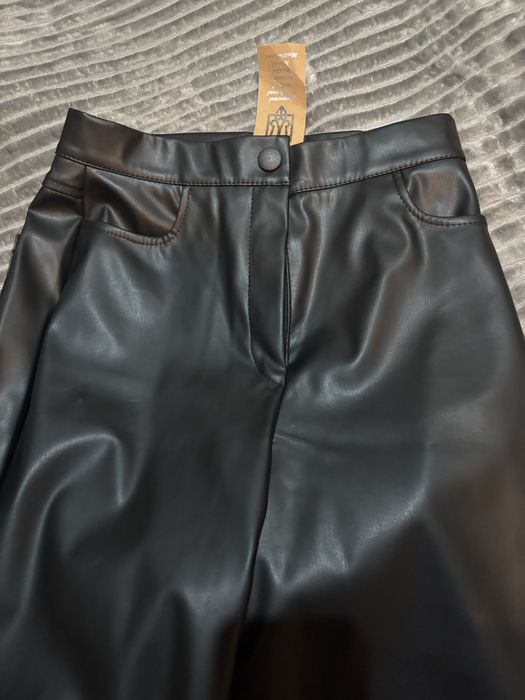 Штаны на флисе эко-кожа