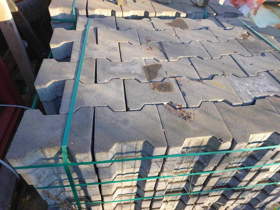 Kostka brukowa Polbruk Tetka behaton 8 cm Szara Gładka Nowa plac Rumia
