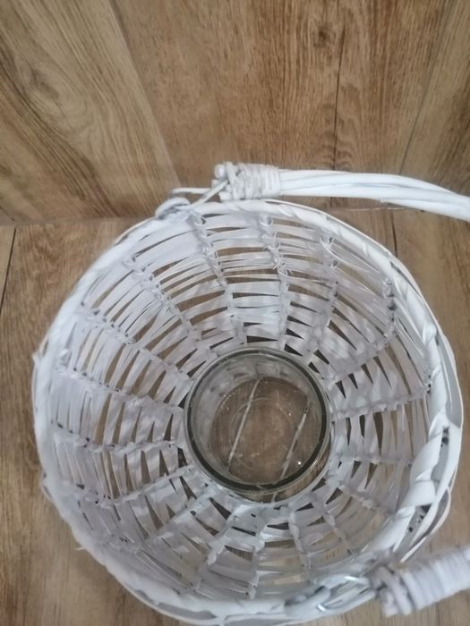 Duża biała latarnia 43 cm.