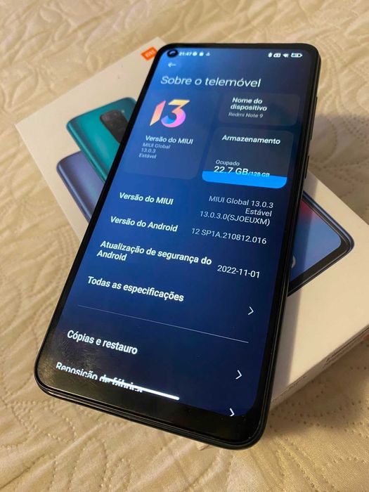 Xiaomi Note 9 - 128 Gb + Smart watch Xiaomi