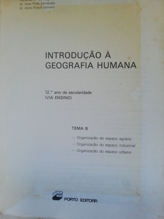 Geografia Humana 12 - Tema B