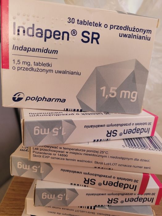 Indapen SR 1,5mg 7szt Nowe