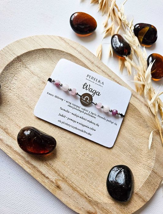Bransoletka dla Wagi z kamieni naturalnych