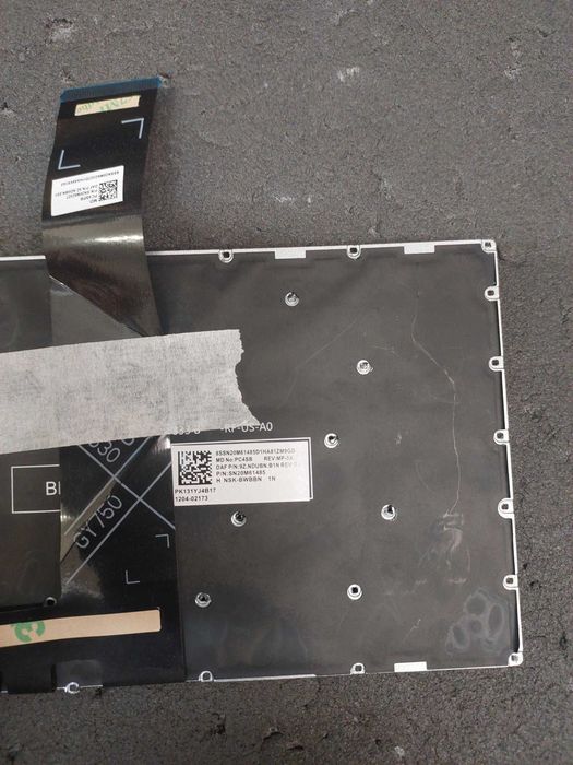 Клавиатура LENOVO (Legion: 5-15 series), rus, black, без фрейма, подсветка клавиш