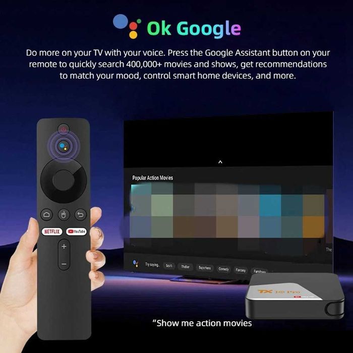 Streaming TV / Media Player Android 13 - 4K - Dual Wi-Fi - Bluetooth64740548395137121