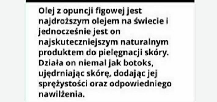 Olej z opuncji figowej oryginalny