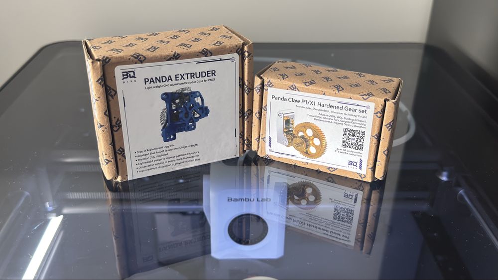 Аксесуари для 3D Принтера Bambu Lab P1S - Panda Touch, Panda Claw, Panda Extruder
