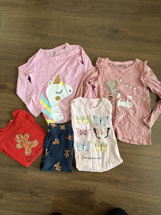 Paka ubrań dla dziewczynki, 122 i 128 cm, Zara, H&M, Reserved