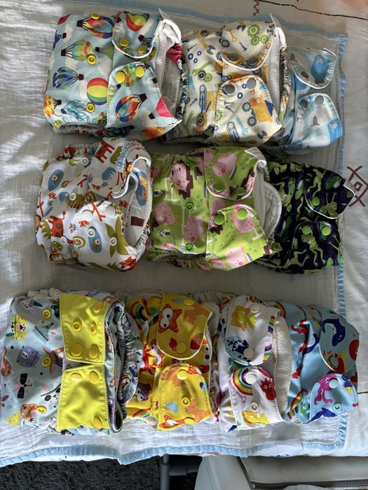 Kit 10 fraldas reutilivais de bolso