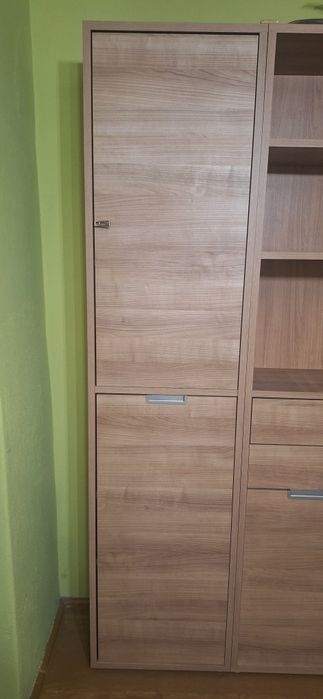 Segment pokojowy (szafa narożna + regały)