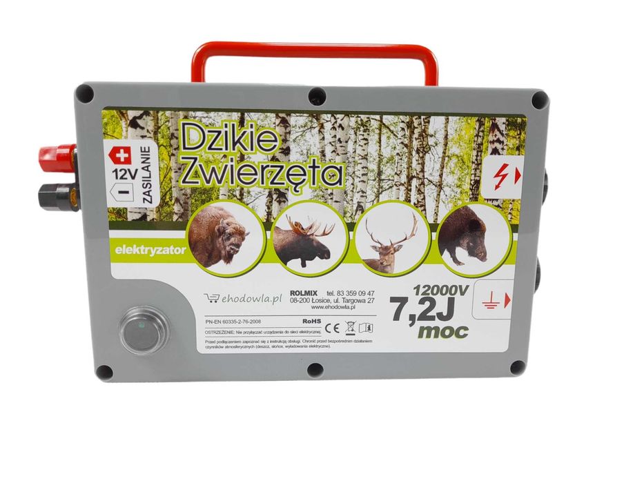 Elektryzator Dzikie Zwierzęta 7,2J pastuch elektryczny