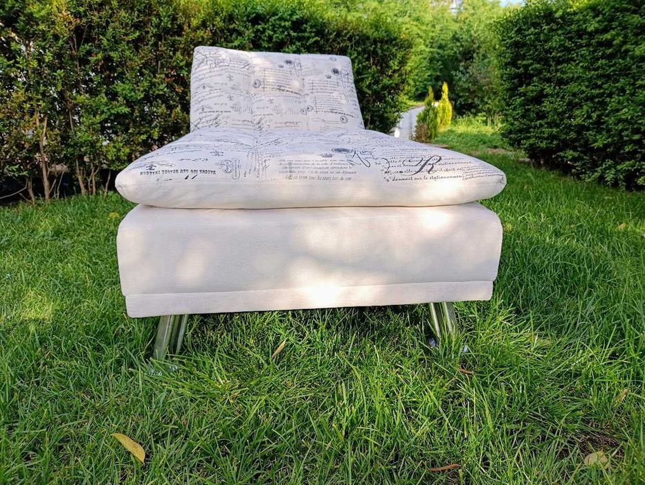 Esperguiçadeira chaise longue uso interior exterior em tecido