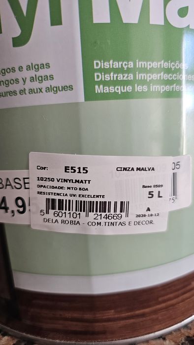 Tinta Cin para interiores Cinza Malva