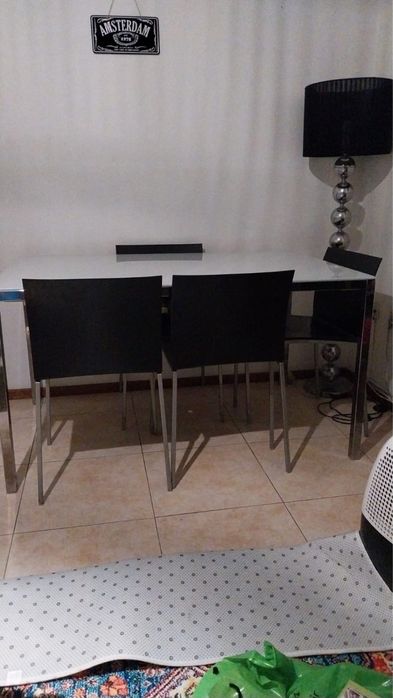 Mesa de vidro sala de estar