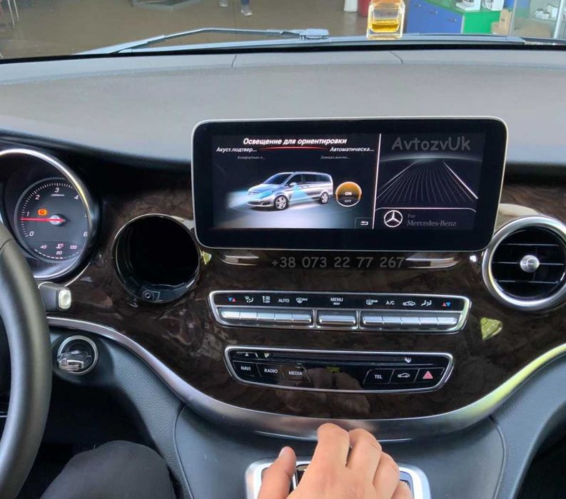 Дисплей V-Class MERCEDES BENZ w447 потолочный монитор Android CarPlay